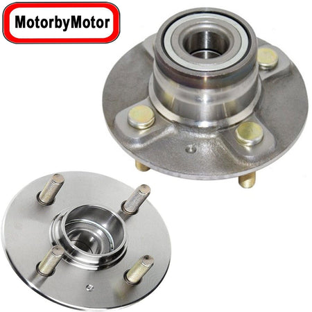 Rear Wheel Bearing for 2000-2006 Hyundai Accent Wheel Hub w/4 Lugs 2WD FWD, Non-ABS, 512193 (2 Pack)