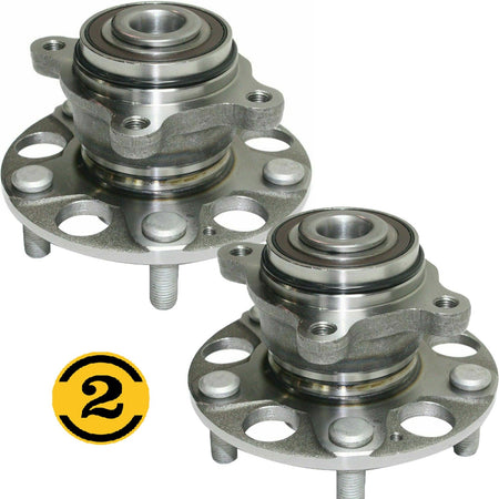 Rear Wheel Bearing Fit 2006-2011 Honda Civic Wheel Hub w/ABS, 5 Lugs, 512257 (2 Pack)