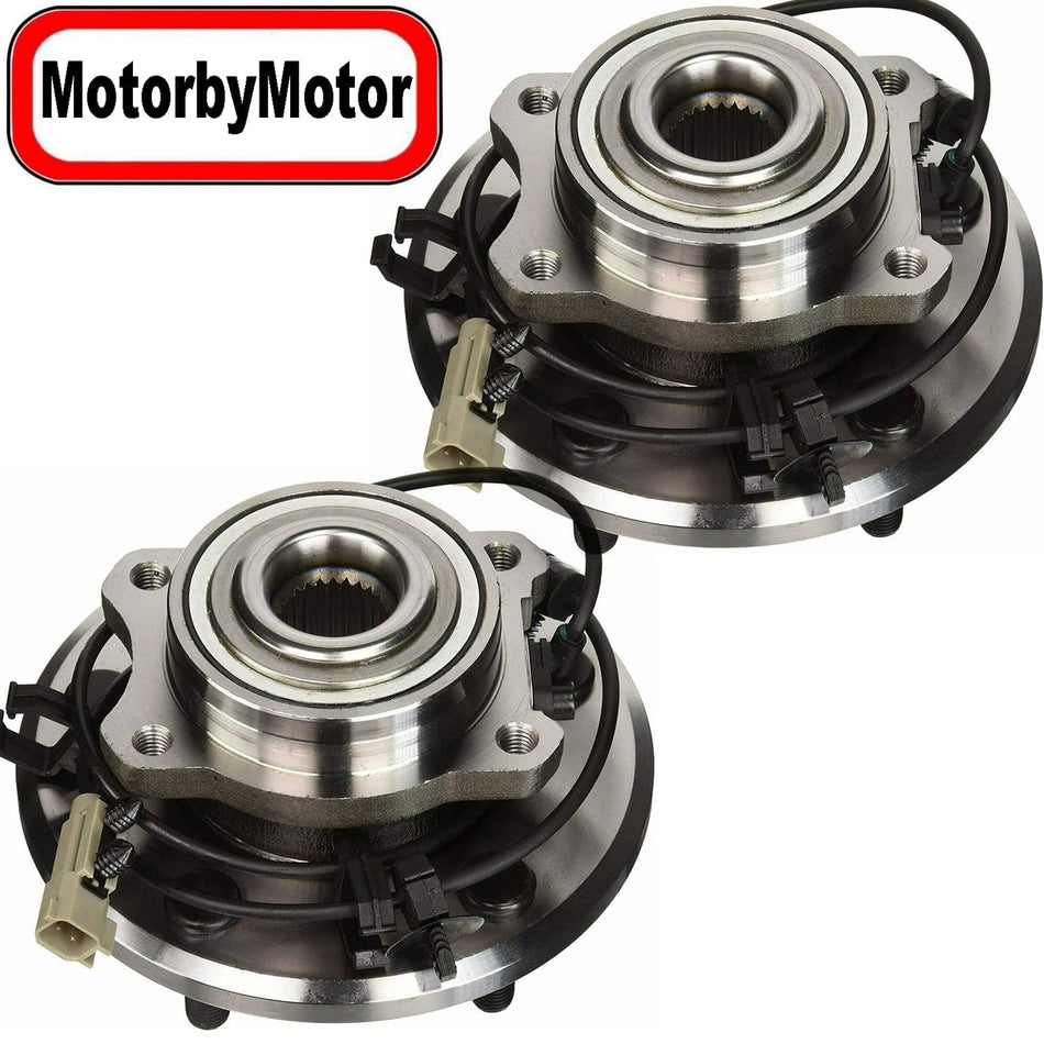 MotorbyMotor Rear Wheel Bearing for 2004-2006 Chrysler Pacifica Wheel Hub w/ABS w/5 Lugs-512288 (2 Pack)