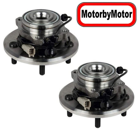 MotorbyMotor Rear Wheel Bearing for 2004-2006 Chrysler Pacifica Wheel Hub w/ABS w/5 Lugs-512288 (2 Pack)