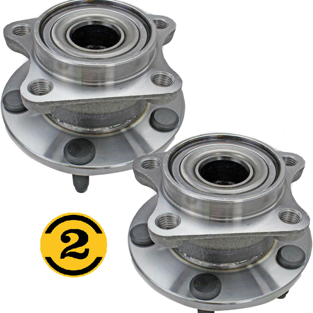 Rear Wheel Bearing Fit 2007-2010 Lincoln MKX, Ford Edge Rear Wheel Hub, 5 Lugs, 512335 (2 Pack)