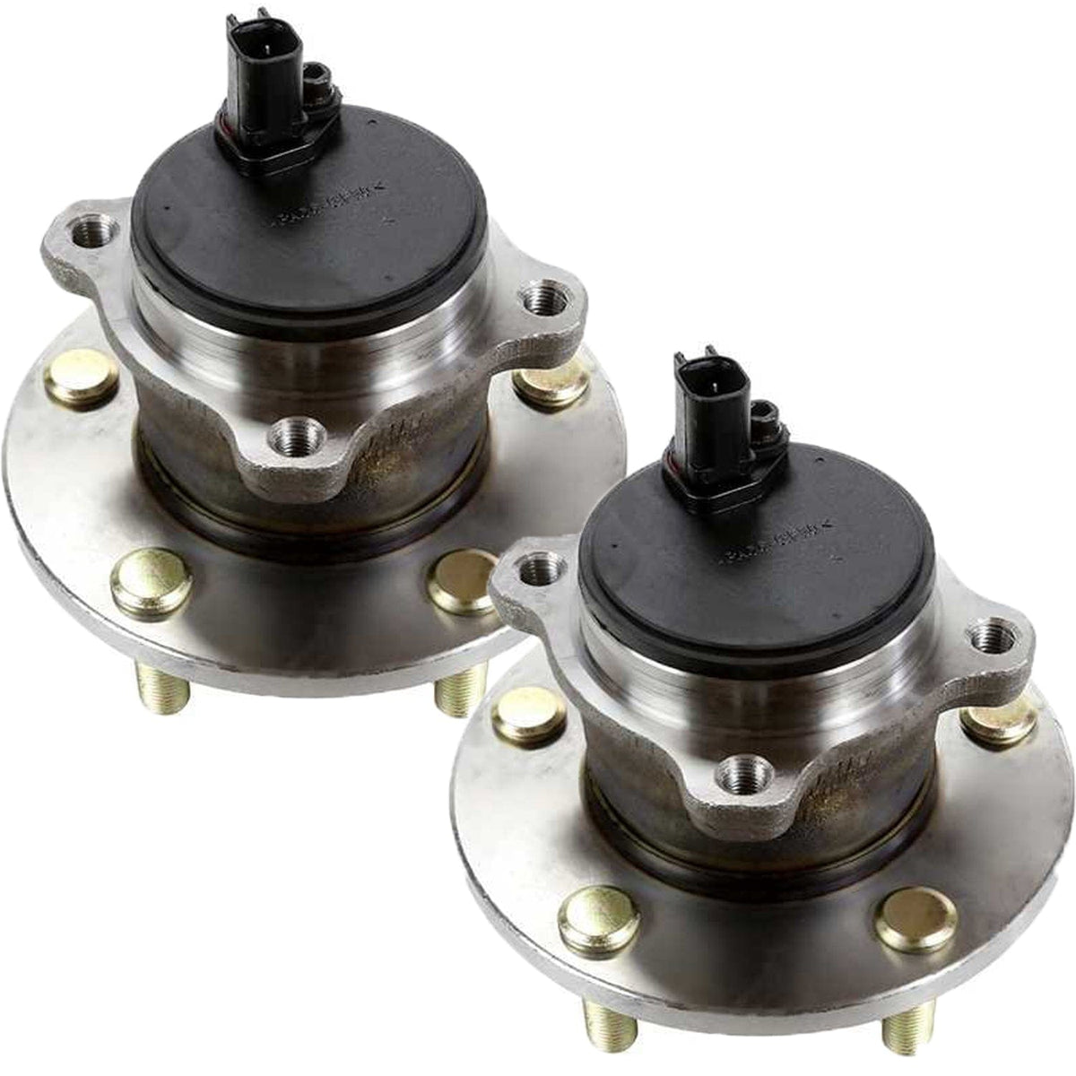 Rear Wheel Bearing Fit 2004-2013 Mazda 3, 2006-2017 Mazda 5 Wheel Hub w/ABS Sensor, 5 Lugs- 512347 (2 Pack)