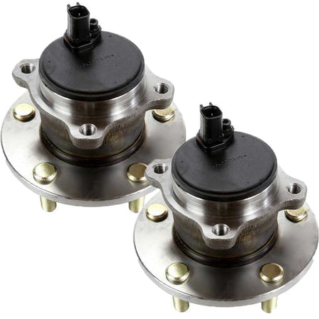 Rear Wheel Bearing Fit 2004-2013 Mazda 3, 2006-2017 Mazda 5 Wheel Hub w/ABS Sensor, 5 Lugs- 512347 (2 Pack)
