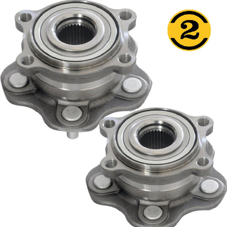 Rear Wheel Bearing Fit Infiniti EX35-Q70, Nissan 370Z Wheel Hub w/5 Lugs, 512379 (2 Pack)