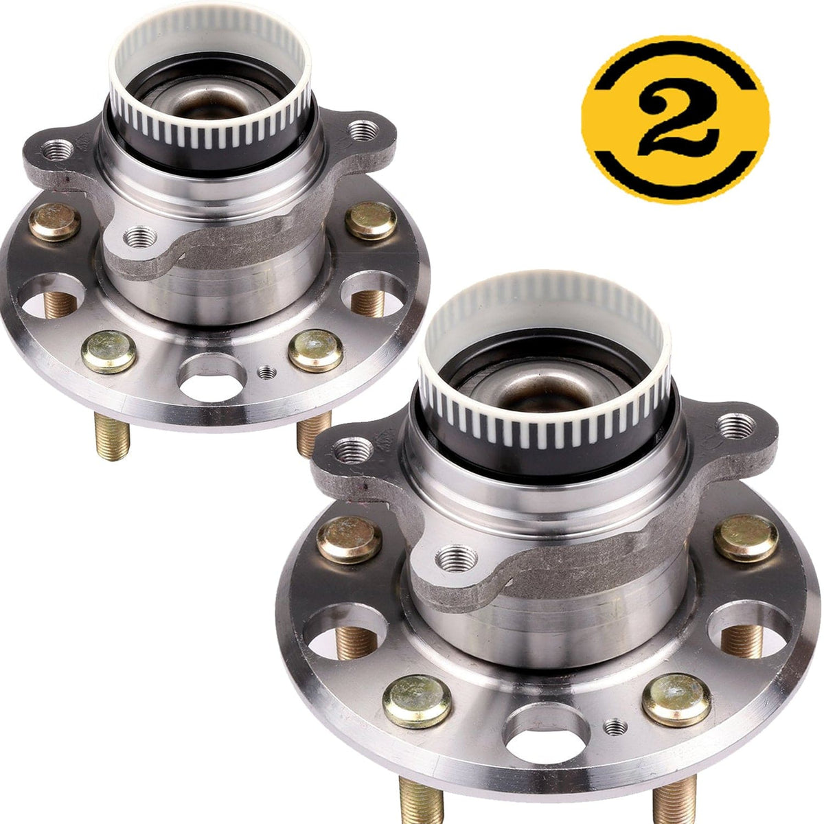Rear Wheel Bearing Fit Kia Cadenza Optima Rondo Sportage, Hyundai Azera Sonata Tucson Wheel Hub, w/5 Lugs, 512437 (2 Pack)