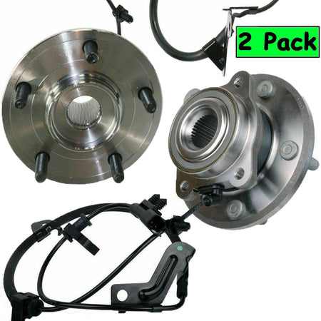 Rear Wheel Bearing Fit 2009-2018 Dodge Journey Hub Bearing w/ABS, Wheel Hub 5-Lug 2WD, AWD 512478+512479 (2 PACK)