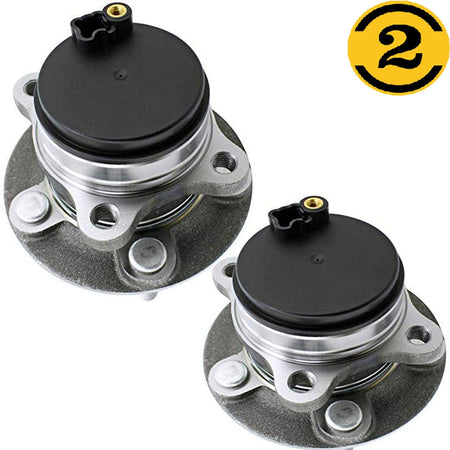 Rear Wheel Bearing Fit 2014-2018 Ford Fusion, 2014-2016 Lincoln MKZ Wheel Hub w/ABS Cap, 5 Lugs 2WD FWD, 512497 (2 PACK)