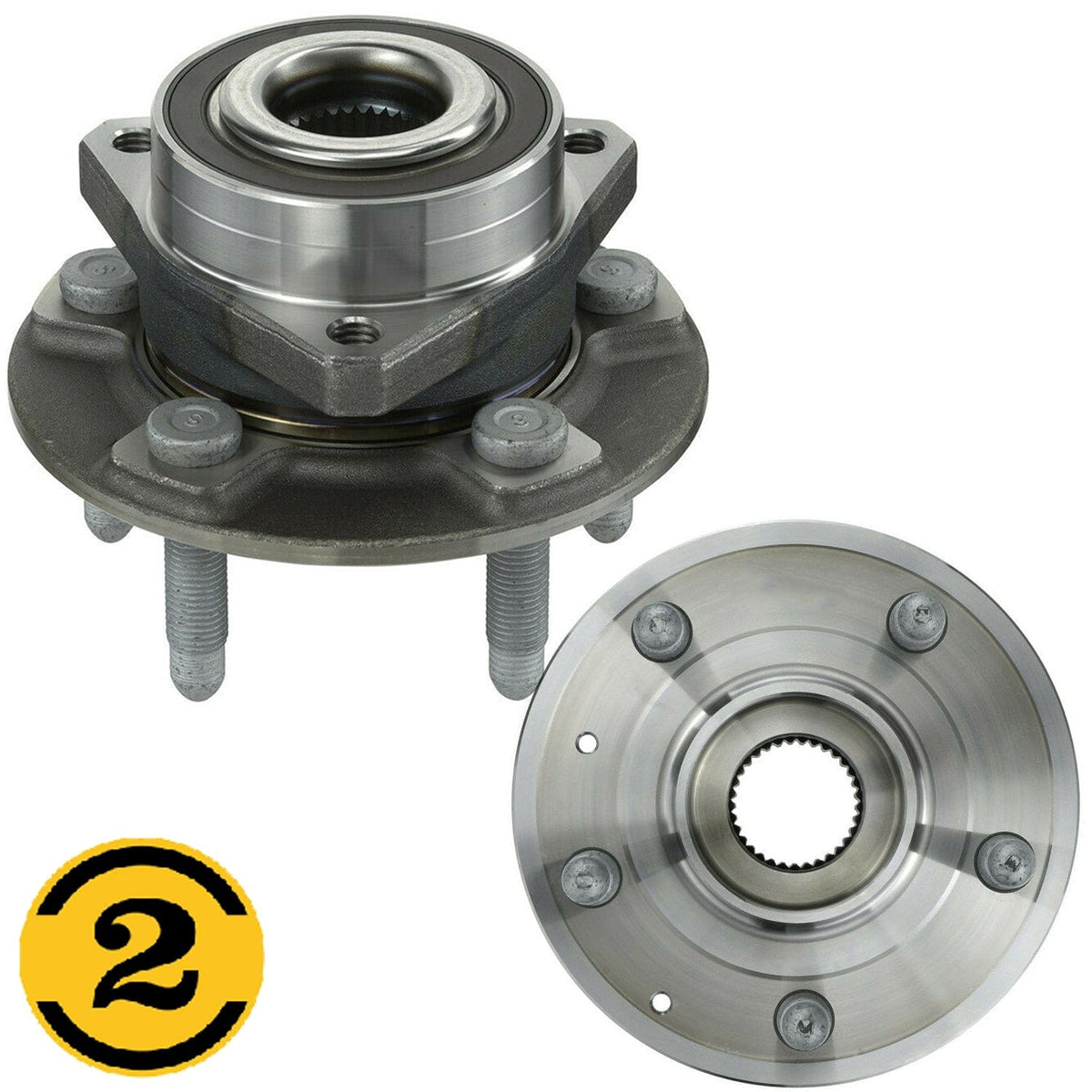 Rear Wheel Bearing Fit Buick Envision 2019, Cadillac ATS CT6 CTS 2016-2019 Wheel Hub w/5 Lugs, 512579 (2 Pack)