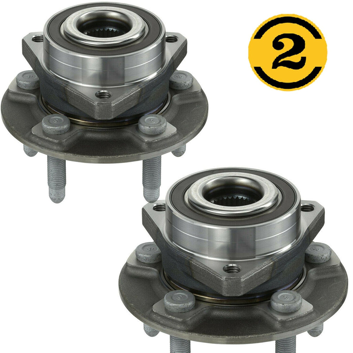 Rear Wheel Bearing Fit Buick Envision 2019, Cadillac ATS CT6 CTS 2016-2019 Wheel Hub w/5 Lugs, 512579 (2 Pack)