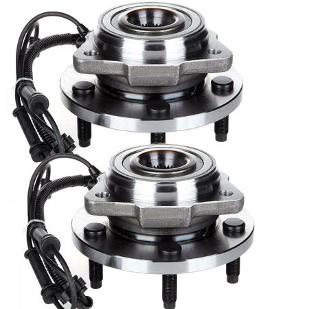 Front Wheel Bearing Hub Assembly Fit 2007 2008 2009 2010 Jeep Wrangler Hub Bearing(2 Pack)-5 Lugs w/ABS, 2WD 4WD, Replace 513272