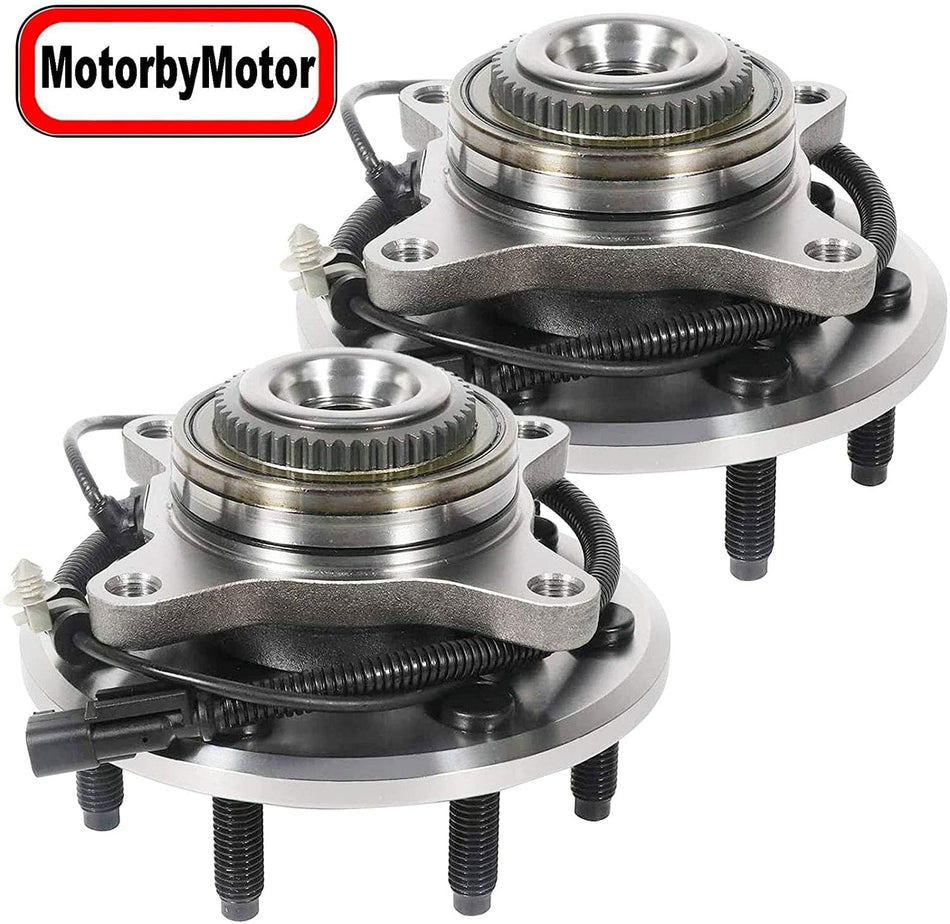 MotorbyMotor Front Wheel Bearing Hub Assembly Compatible with 2011-2014 Ford F-150 Hub Bearing w/7 Lugs w/ABS-513326 (2 PACK)