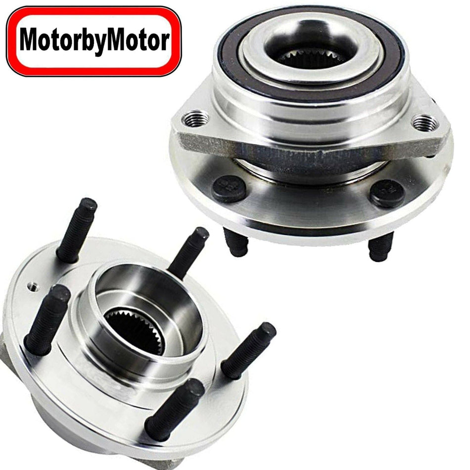 MotorbyMotor Front Wheel Bearing for 2014-2019 Chevrolet Corvette Wheel Hub w/5 Lugs-513378 (2 PACK)