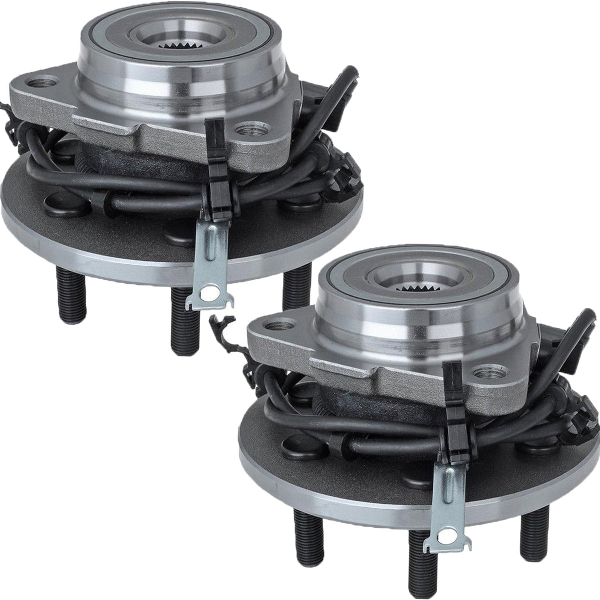 Front Wheel Bearing Fit 1997-2004 Dodge Dakota,1998-2003 Dodge Durango Wheel Hub (2 Pack) w/ABS, 6 Lugs, 4WD,515008 515009