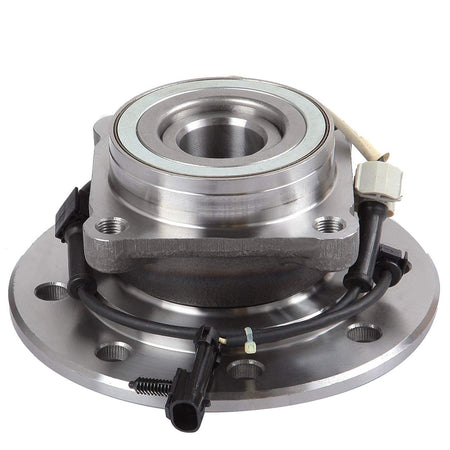 Front Wheel Bearing Fit Chevrolet K1500 K2500 K3500 Pickup Suburban, GMC K1500 K2500 K3500 Pickup Suburban Wheel Hub w/ABS 8 Lugs 4WD, 515041 (2 Pack)