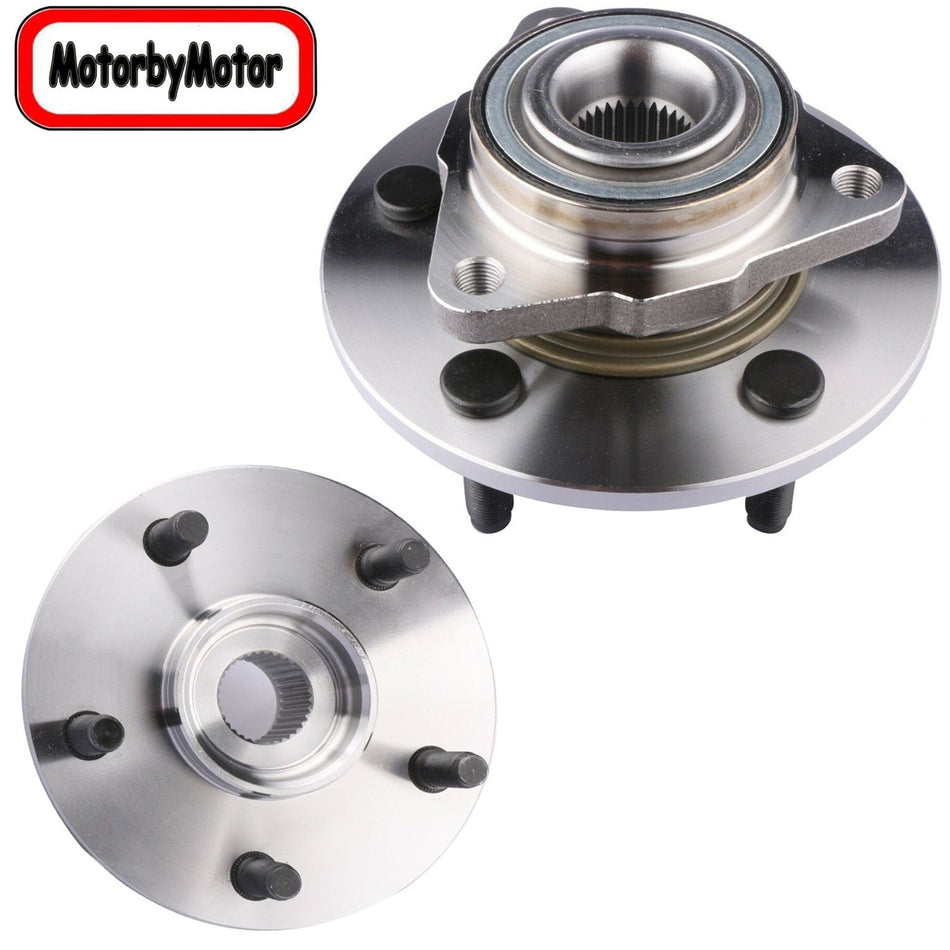 Front Wheel Bearing for 2002-2008 Dodge Ram 1500 Pickup Wheel Hub w/5 Lugs-515072 (2 Pack)