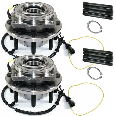 Front Wheel Bearing Fit Ford F-250 F-350 F-450 F-550 Super Duty Wheel Hub  w/ABS w/8 Lugs, 4WD, 515081 (2 PACK)