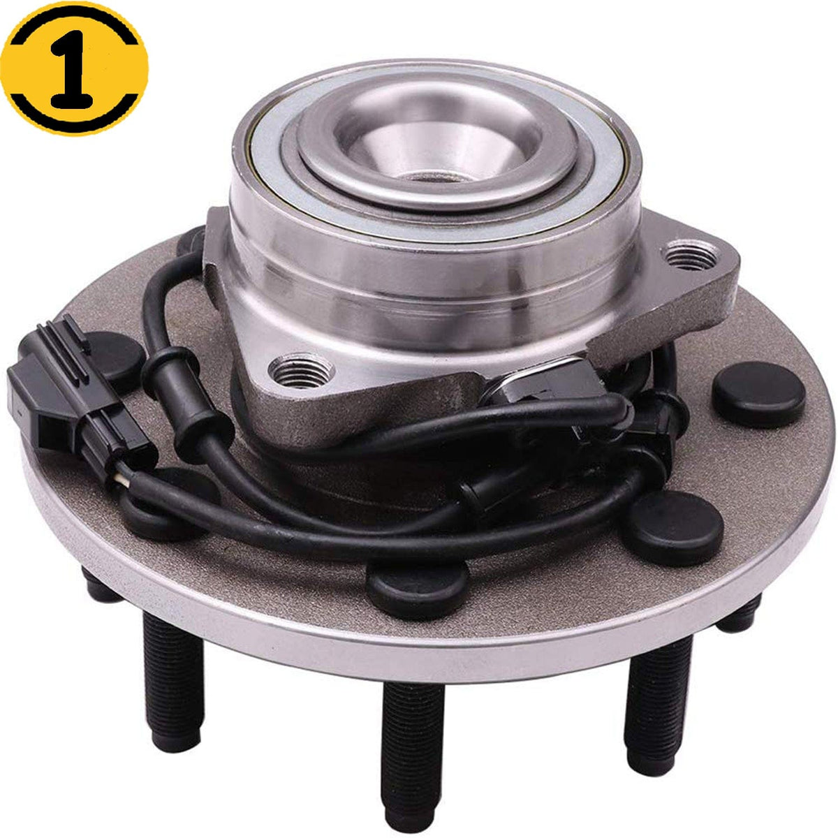 Front Wheel Bearing Fit 2003-2005 Dodge Ram 3500 Pickup Dodge Ram 2500 Pickup Wheel Hub w/ABS 8 Lugs 2WD RWD, 515089 (2 Pack)