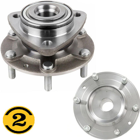 Front Wheel Bearing Fit 2007-2009 Hyundai Entourage, 2006-2014 Kia Sedona Wheel Hub w/6 Lugs,515090 (2 Pack)