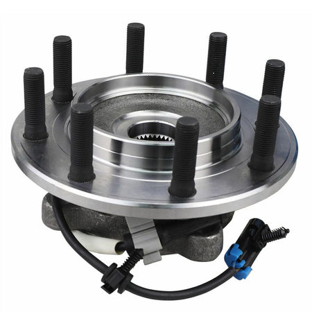 MotorbyMotor Front Wheel Bearing Fit GMC Sierra 3500, Chevy Silverado 3500 Wheel Hub 8 Lugs, w/ABS 515099  (2 Pack)
