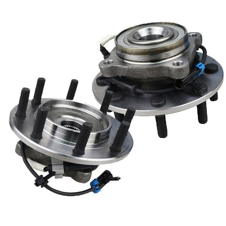 MotorbyMotor Front Wheel Bearing Fit GMC Sierra 3500, Chevy Silverado 3500 Wheel Hub 8 Lugs, w/ABS 515099  (2 Pack)