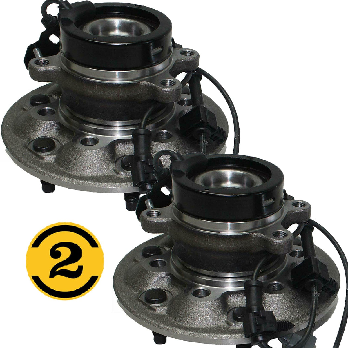 Front Wheel Bearing Fit Fit 2004-2008 Chevrolet Colorado GMC Canyon, Wheel Hub w/ABS, 6 Lugs, 515108 515109