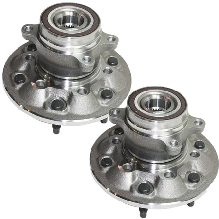 Front Wheel Bearing Fit 2009-2012 GMC Canyon, Chevrolet Colorado Wheel Hub 6 Lugs, w/ABS-515121 (2 Pack)