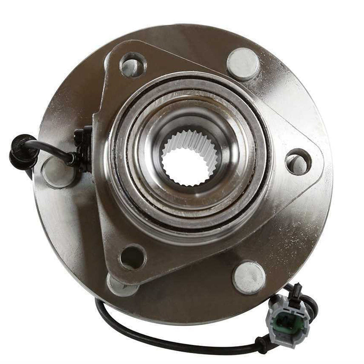 MotorbyMotor 515125 Front Wheel Bearing and Hub Assembly with 6 Lugs Fits for Infiniti QX56 Armada Titan Low-Runout OE Directly Replacement Hub Bearing (4WD w/ABS)
