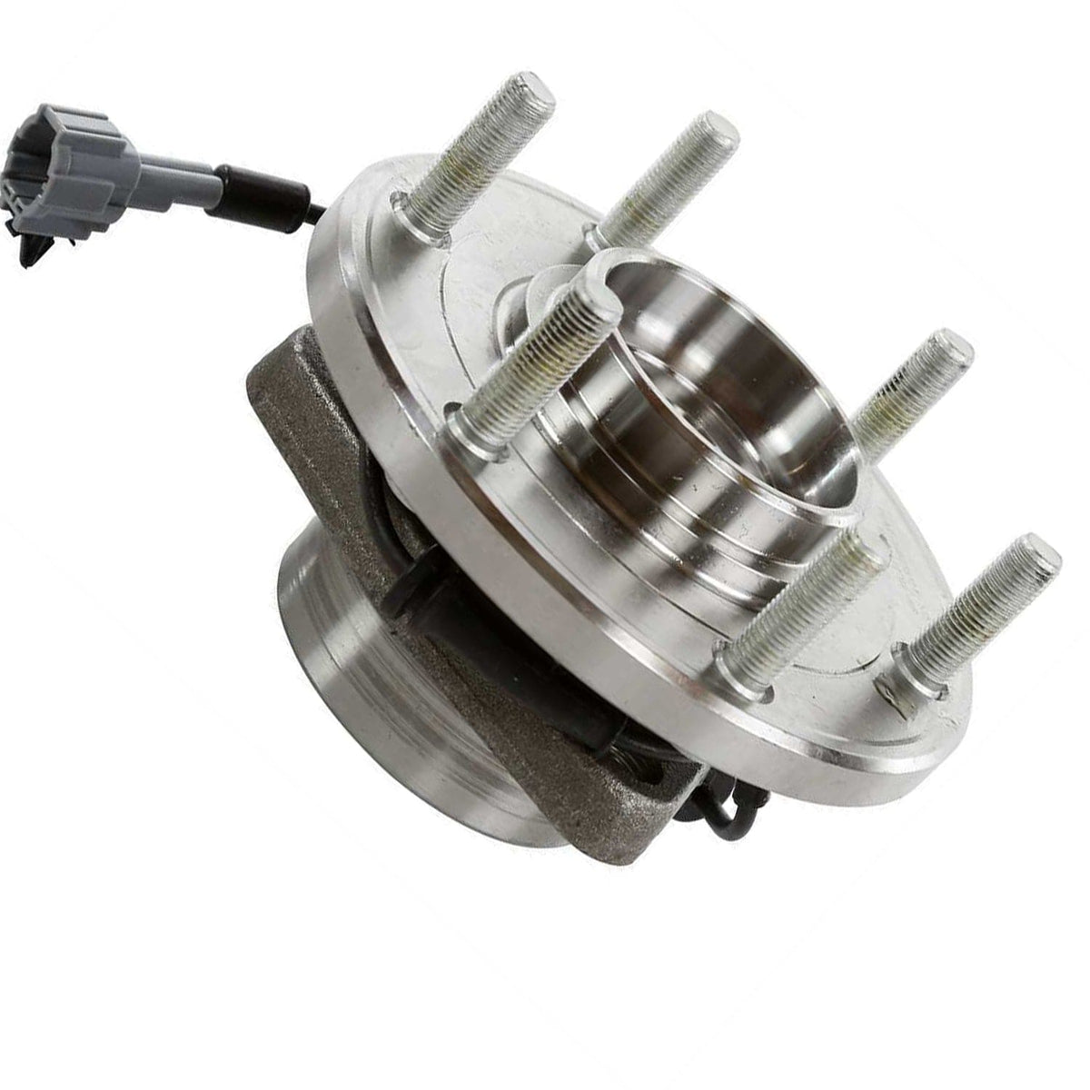 MotorbyMotor 515125 Front Wheel Bearing and Hub Assembly with 6 Lugs Fits for Infiniti QX56 Armada Titan Low-Runout OE Directly Replacement Hub Bearing (4WD w/ABS)-2 Pack