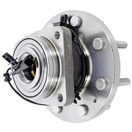 MotorbyMotor 515144 Front Wheel Bearing and Hub Assembly with 8 Lugs Fits for Chevrolet Silverado 3500, GMC Sierra 3500 Low-Runout OE Directly Replacement Hub Bearing (4WD w/ABS)-2 Pack