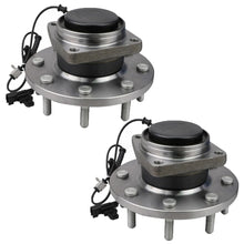 Load image into Gallery viewer, Front Wheel Bearing Fit Chevrolet Silverado 3500 HD 2011-2019 , GMC Sierra 3500 HD Wheel Hub w/ABS 8 Lugs 2WD, 515147 (2 Pack)