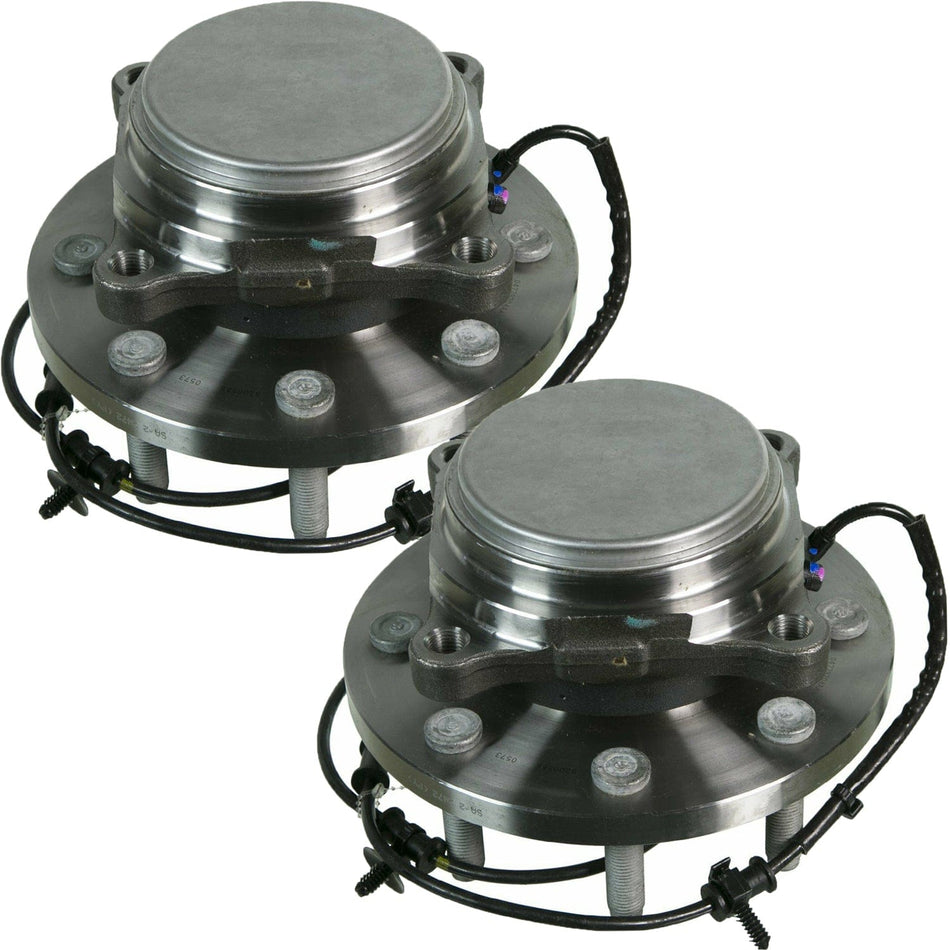 Front Wheel Bearing Fit 2012 2013 Ram 2500, 2012 Ram 3500 Wheel Hub w/ABS 8 Lugs, 2WD RWD, 515154 (2 Pack)
