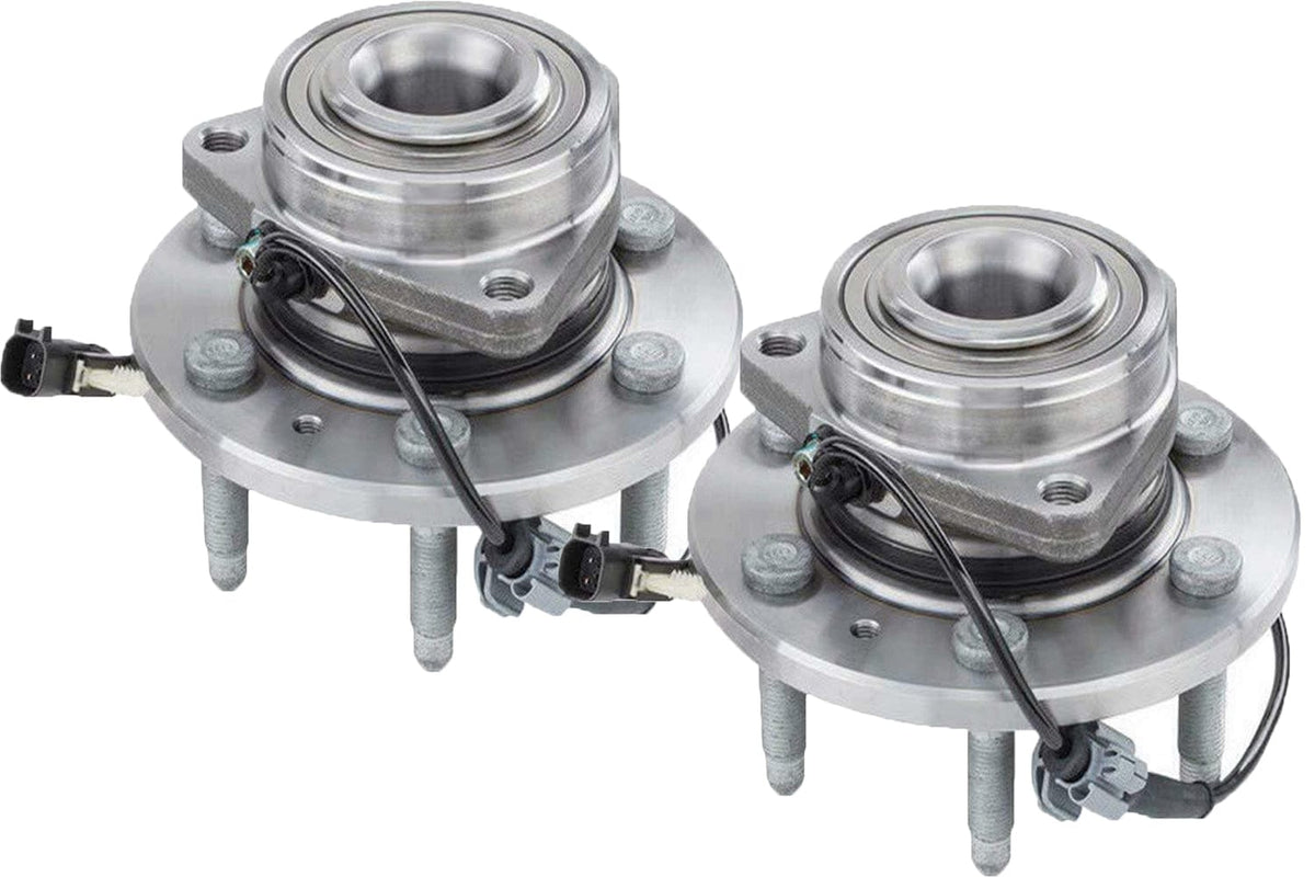 MotorbyMotor Front Wheel Bearing Fit Chevy GMC Cadillac-6 Lugs w/ABS,4WD，515160 (Set of 2)