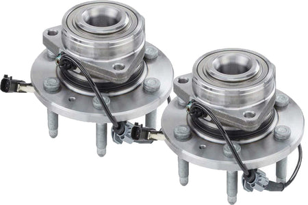MotorbyMotor Front Wheel Bearing Fit Chevy GMC Cadillac-6 Lugs w/ABS,4WD，515160 (Set of 2)