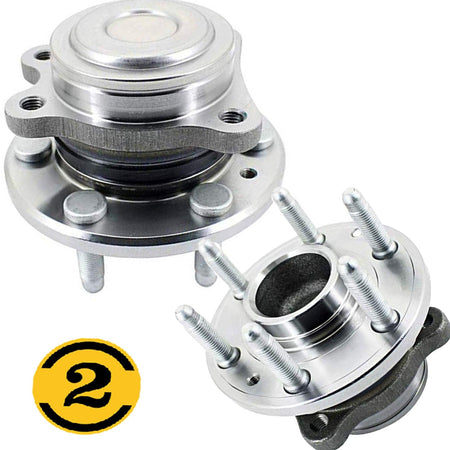 Front Wheel Bearing Fit 2015-2019 GMC Canyon, Chevrolet Colorado Wheel Hub 2WD 6 Lugs, 515168 (2 Pack)