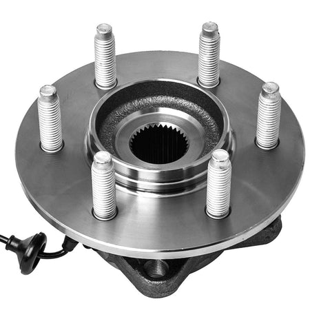 MotorbyMotor 541001 Rear Wheel Bearing and Hub Assembly with 6 Lugs Fits for Ford Expedition Lincoln Navigator Low-Runout OE Directly Replacement Hub Bearing (w/ABS)-2 Pack