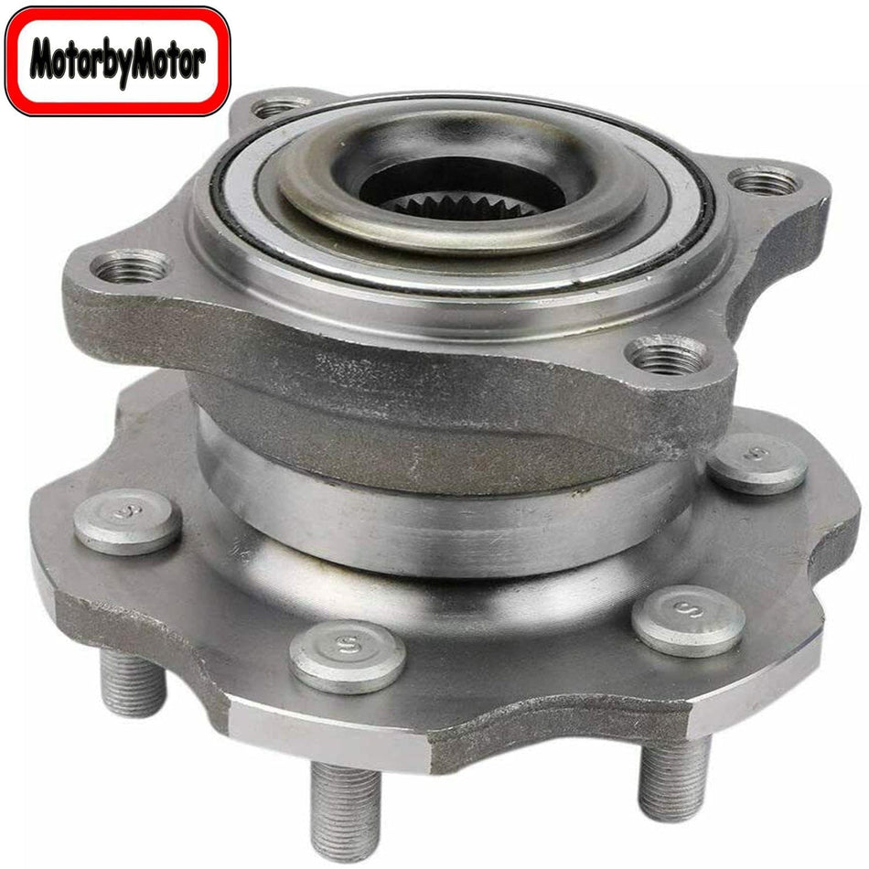 MotorbyMotor Rear Wheel Bearing for 2005-2008 Nissan Armada, 2005-2012 Nissan Pathfinder Wheel Hub w/6 Lugs-541003