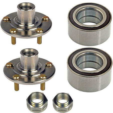 Front Wheel Bearing Fit 2012-2015 Honda Civic, 2013-2018 Acura ILX Hub Bearing w/5 Lugs, 930 455 510111 (2 Pack)
