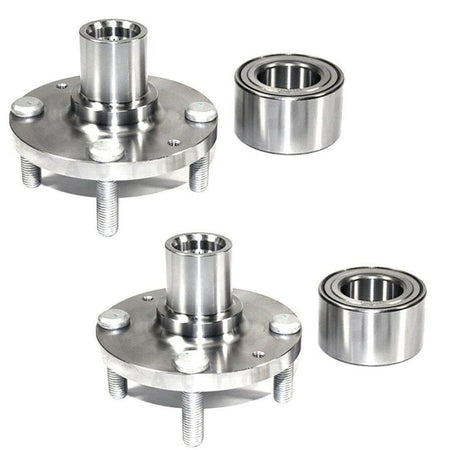 Front Wheel Hub and Bearing Assembly Fit Hyundai Accent 2000-2010, KIA Rio 2006-2011, Kia Rio5 Hub Bearing(2 Pack) w/4 Lugs, Replace 930-604, 510055 2pcs