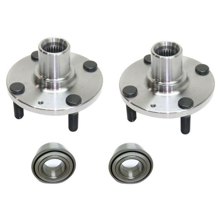Front Wheel Hub and Bearing Assembly Fit Hyundai Accent 2000-2010, KIA Rio 2006-2011, Kia Rio5 Hub Bearing(2 Pack) w/4 Lugs, Replace 930-604, 510055 2pcs