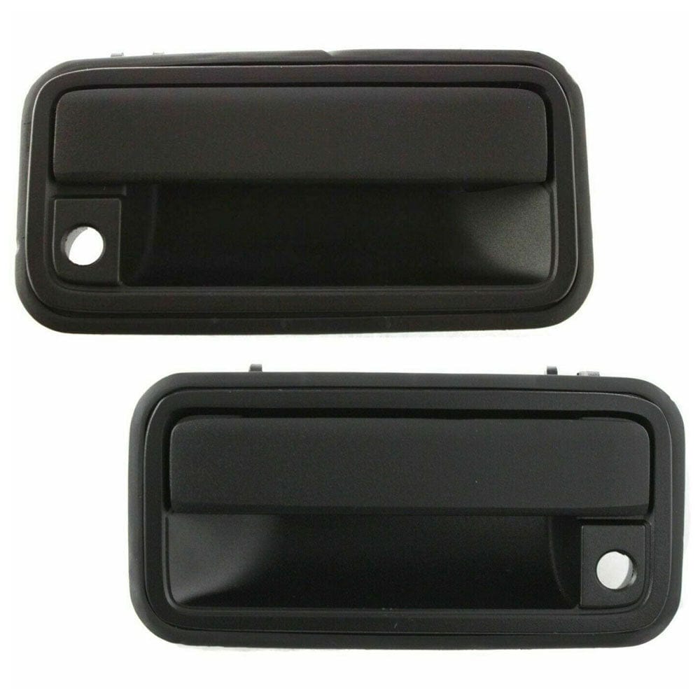Front Outside Door Handles Fits for Chevy C1500 C2500 (Suburban), C3500, K1500 K2500 (Suburban) K3500, Tahoe; GMC C1500 C2500 (Suburban), C3500, K1500 K2500 (Suburban), K3500, Yukon-2 Pack Black