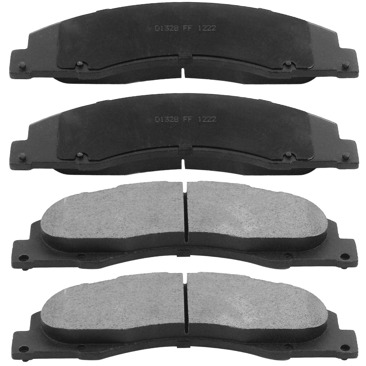 Front Black E-Coat Brake Rotor & Ceramic Pads For Ford E-150 E-250 E-350