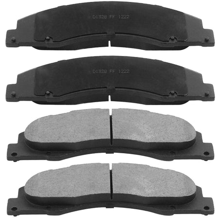 Front Black E-Coat Brake Rotor & Ceramic Pads For Ford E-150 E-250 E-350