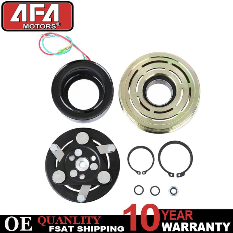 AC Compressor Clutch Kit Pulley Coil Fits 2007-2014 Honda CR-V CRV 2.4L 4CYL