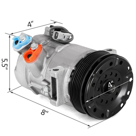 MotorbyMotor AC Compressor for Dodge Caliber(4CYL 1.8L/2.0L/2.4L, Jeep Compass(4CYL 2.0L/2.4L)/Patriot (4CYL 2.0L/2.4L)