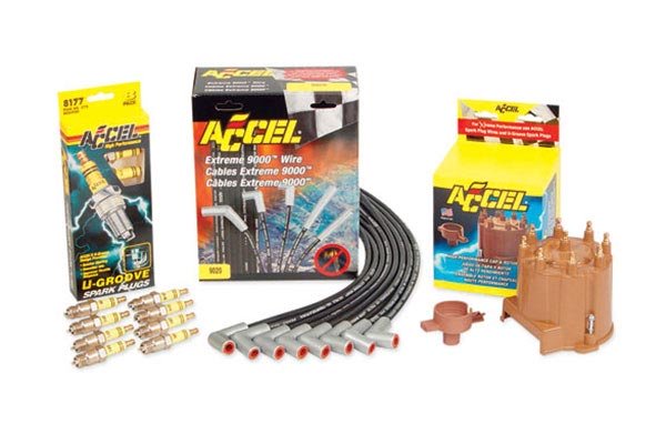 ACCEL Tune Up Kit - Accel TST Kits - Accel Truck Super Tune Kits w/Spark Plugs, Extreme 9000 Spark Plug Wires & Distributor Cap