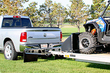 Load image into Gallery viewer, Rockstar Hitch Mounted Mud Flaps - ROCKSTAR Dually Mud Flaps &amp; Splash Guards