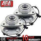 AWD Front Wheel Hub & Bearing Assembly Pair For 2012 - 2015 Nissan Titan Armada