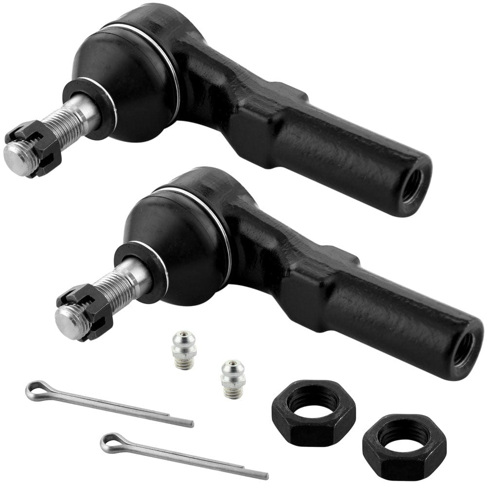 Front Tie Rod End Link 2 Inner + 2 Outer Kits Fits for Chevy Avalanche 1500 2500 Silverado 1500 HD 2500 HD 2500 3500 HD 3500 Suburban 2500, GMC Sierra 1500HD 2500 2500HD 3500 3500HD Yukon XL