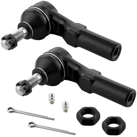 Front Tie Rod End Link 2 Inner + 2 Outer Kits Fits for Chevy Avalanche 1500 2500 Silverado 1500 HD 2500 HD 2500 3500 HD 3500 Suburban 2500, GMC Sierra 1500HD 2500 2500HD 3500 3500HD Yukon XL