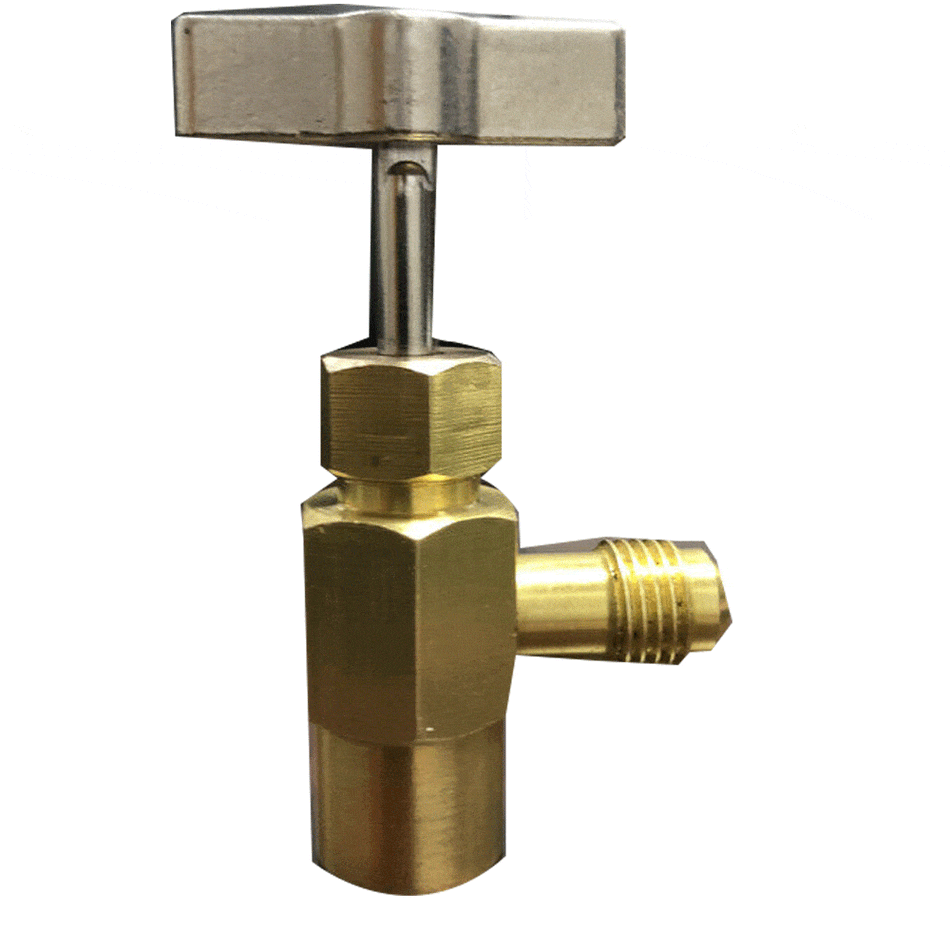 R-134a AC Can Tap | 1/2" ACME Thread Brass Refrigerant Opener Adapter Tool